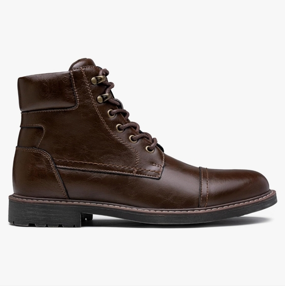 Jousen Milan Brand New Mens Boots Leahter Retro Dark Brown - Picture 2 of 11